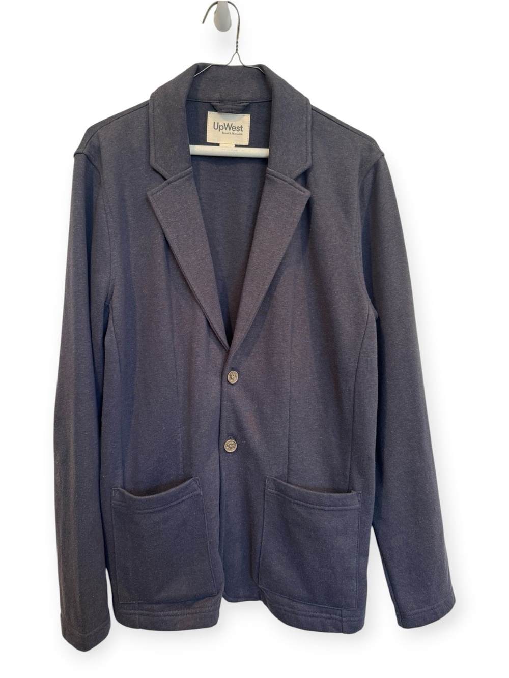 UpWest Men's Gray Knit Shirt Jacket Blazer Size Small